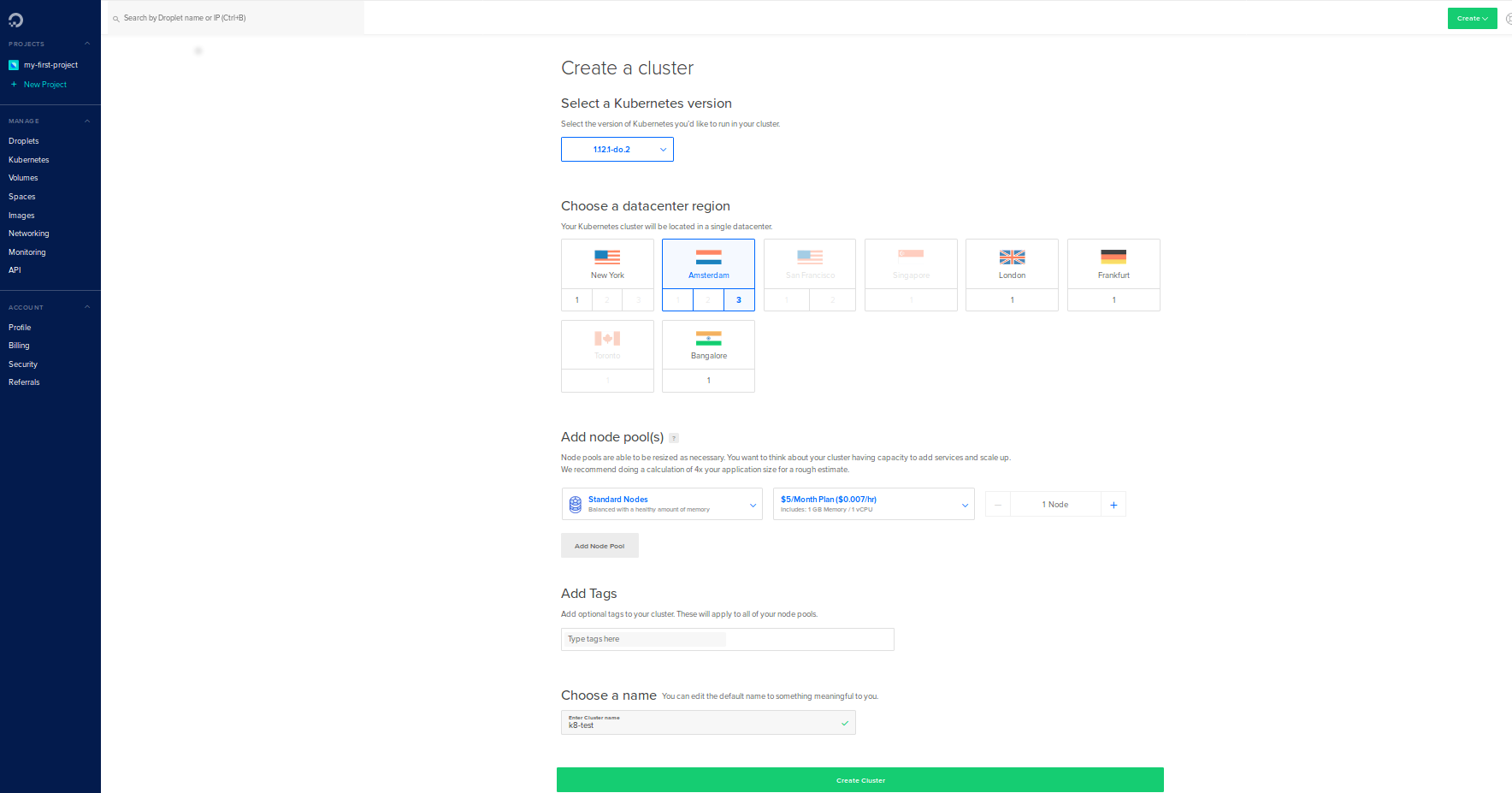 Setting up a cluster on Digital Ocean with SSL Maarten's blog